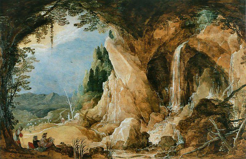 Joos de Momper Landschaft mit Grotte France oil painting art